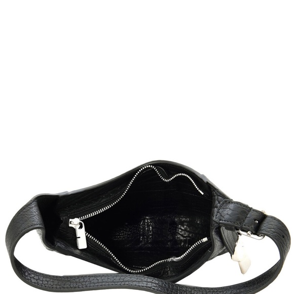 Burberry Black Textured Leather Shoulder Bag - Picture 6 of 11